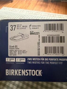 Birkenstock Gizeh Sandals Size 37